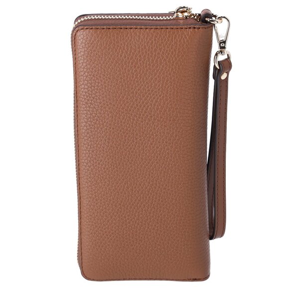 Michael Kors Jet Set Travel Large Continental Pebbled Leather Wallet Luggage - Picture 4 of 5